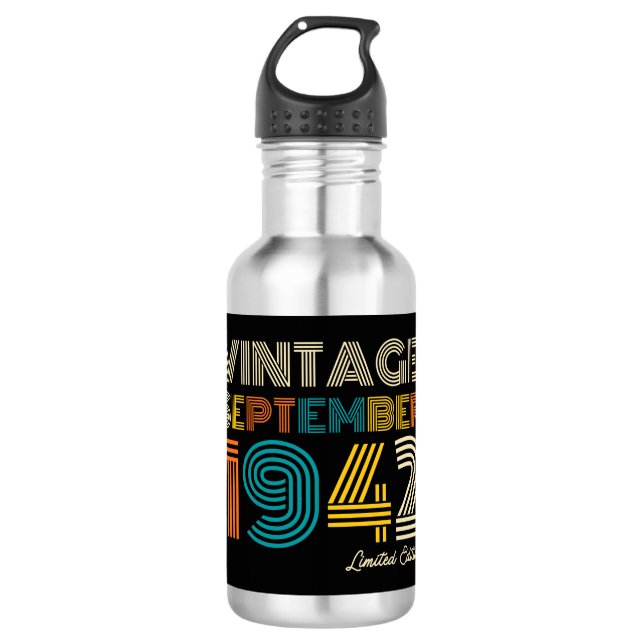 84th  Birthday  710 Ml Water Bottle (Front)