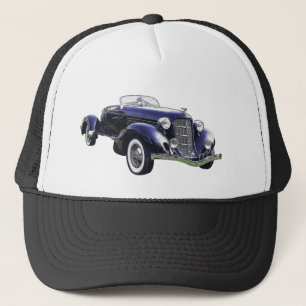 851 Auburn boattail speedster auto black car Trucker Hat
