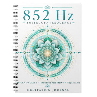 852 Hz Solfeggio Frequency Notebook – Spiritual Al