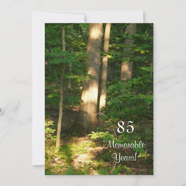 85 Memorable Years/Birthday Celebration-Male Invitation (Front)