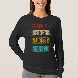 85 Year Old Awesome Since August 1937 85th Birthda T-Shirt