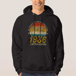 85 Year Old Bday 1936 Awesome Since 85th Birthday Hoodie