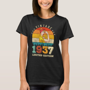 85 Year Old Bday 1937 Vintage 85th Birthday Women T-Shirt
