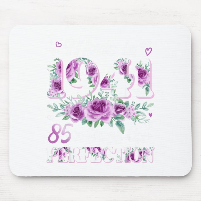 85 Year Old Made 1941 Design Mouse Mat (Front)