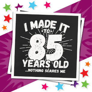 85 Year Old Sarcastic Meme Funny 85th Birthday Napkin