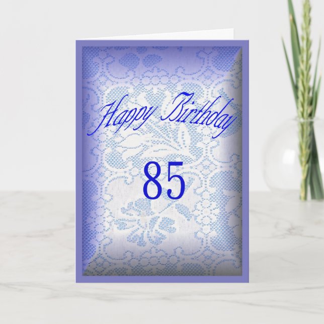 85 years old, Happy Birthday Card (Front)