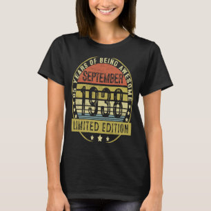 85 Years Old  Vintage September 1938 85th Birthday T-Shirt