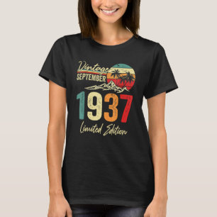 85 Yr Old Vintage September 1937  85th T-Shirt