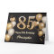 85th Birthday Black and Gold Balloons Birthday