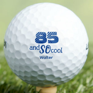 85th Birthday Blue Golfer Gift - 85 and So Cool Golf Balls