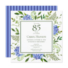 85th Birthday Blue Hydrangeas