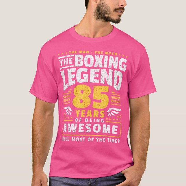 85Th Birthday Boxing 85 Years Old Boxer T-Shirt (Front)