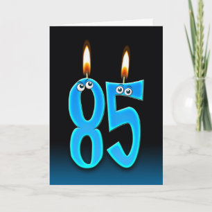 85th Birthday Candles Card