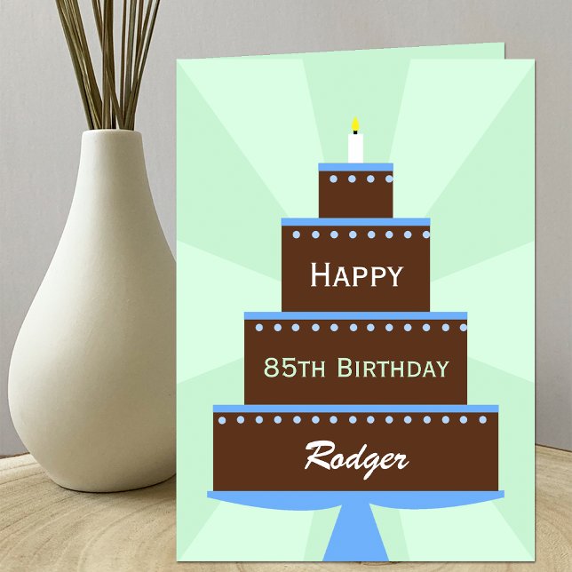 85th Birthday Card Custom Name (Creator Uploaded)