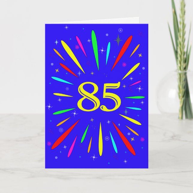 85th Birthday Explosion Card (Front)