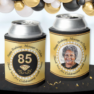 85th Birthday Favours, Cheap, 85th Birthday Gifts, Can Cooler