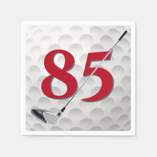 85th Birthday Golf Club Napkins