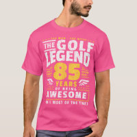 85Th Birthday Golf Player 85 Years Old Golfer
