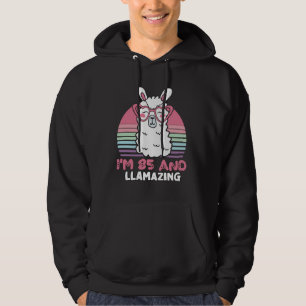 85th Birthday Llamazing Llama 85 Year Old Birthday Hoodie