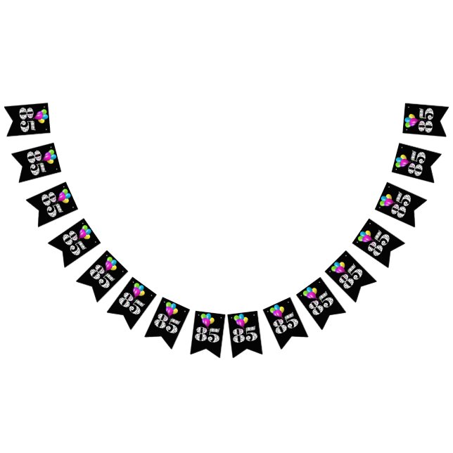 85th birthday party balloons bunting  (All)