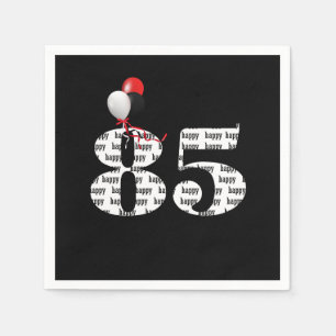 85th Birthday party balloons Napkin