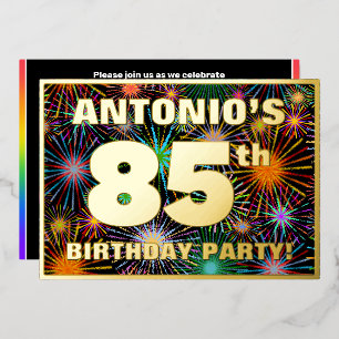 85th Birthday Party — Fun, Colourful Fireworks Loo