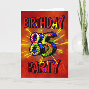 85th Birthday Party Invitation