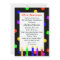 85th Birthday Party Invitation Candles and Dots