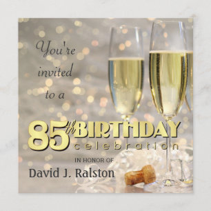 85th Birthday Party  - Personalised Invitations