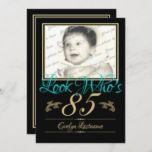 85th Birthday Photo Invitation