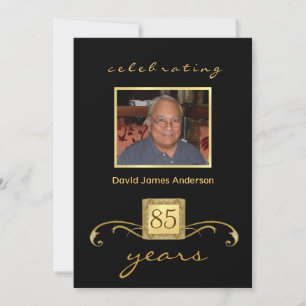 85th Birthday Surprise Party Invitations - Formal