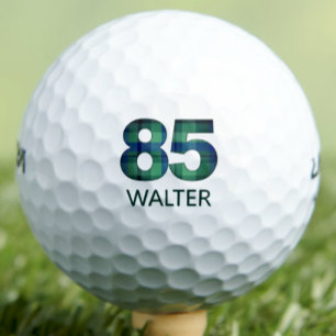 85th Plaid Gift for Granddad - 85 Legendary Plaid Golf Balls