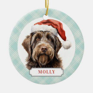 85Wirehaired Pointing Griffon Ceramic Ornament