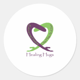 8621_Healing_Hugs_logo_8.31.11_test-2 Classic Round Sticker