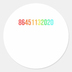 86451132020 Anti Trump Election 2020 Vote Ou Classic Round Sticker