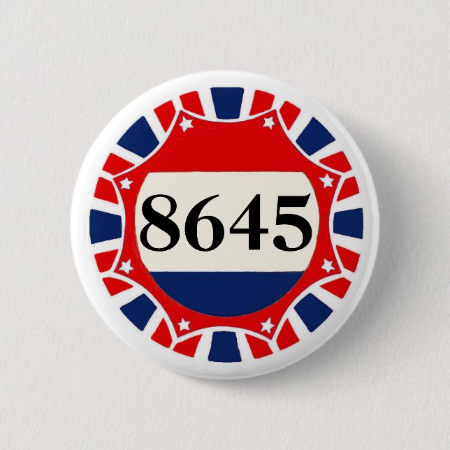 8645 -- Anti-Trump 6 Cm Round Badge (Front)