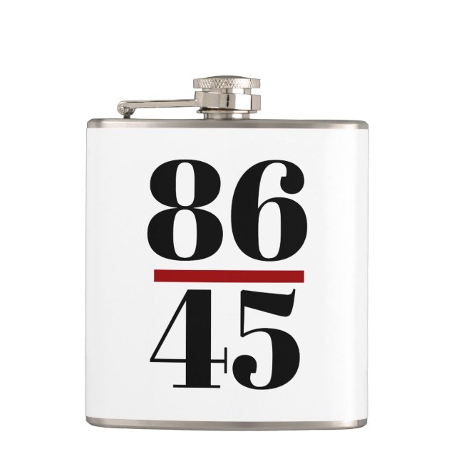 8645 Anti Trump Hip Flask (Front)