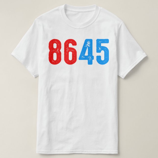 8645 ANTI TRUMP T-Shirt (Design Front)