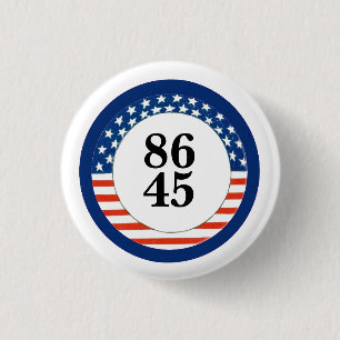 8645: Dump Trump 3 Cm Round Badge