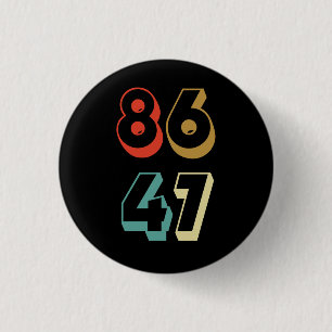 8647 Ant-Trump 3 Cm Round Badge