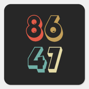 8647 Ant-Trump Square Sticker