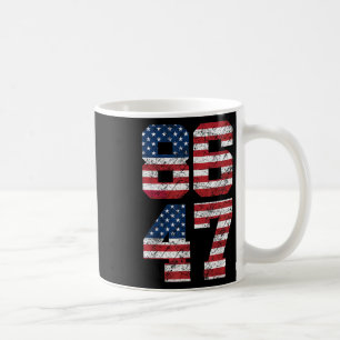 8647 Anti Trump 86 47 Retro Anti-trump Us Flag Imp Coffee Mug