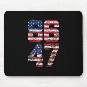 8647 Anti Trump 86 47 Retro Anti-trump Us Flag Imp Mouse Mat