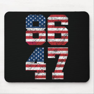 8647 Anti Trump 86 47 Retro Anti-trump Us Flag Pre Mouse Mat