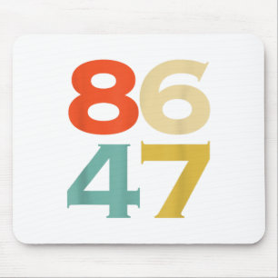 8647 Anti Trump 86 47 Retro Impeach 47 Anti-trump Mouse Mat