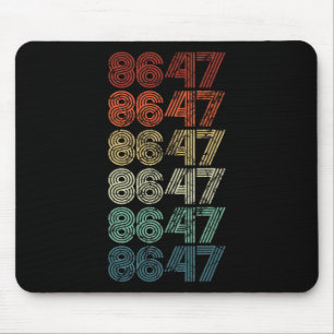 8647 Anti Trump 86 47 Retro Impeach 47 Anti-trump Mouse Mat