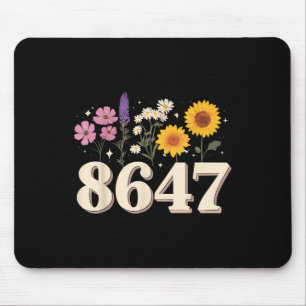 8647, Anti Trump, Floral Feminist, Subtle, Human R Mouse Mat