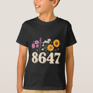 8647, Anti Trump, Floral Feminist, Subtle, Human R T-Shirt