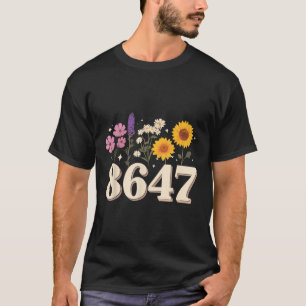 8647, Anti Trump, Floral Feminist, Subtle, Human R T-Shirt