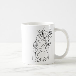 8647 Anti Trump Floral Resist 86 47 Impeach Trump Coffee Mug